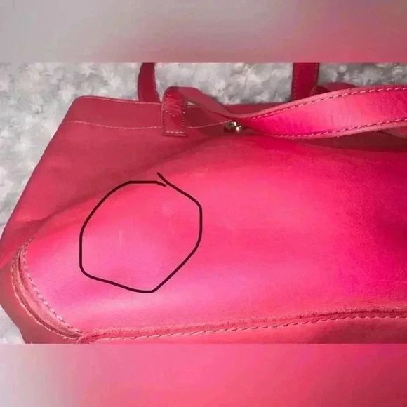 Fossil Leather Fuchsia Tote Bag - Picture 16 of 16